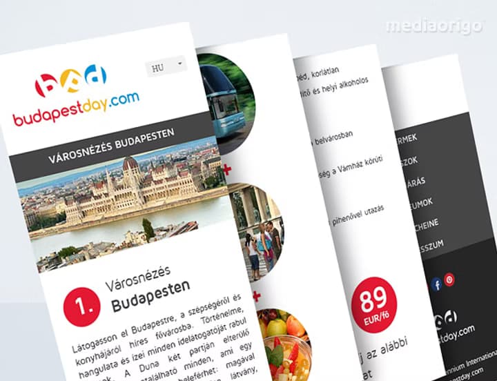 Budapest Day városi fesztivál oldal