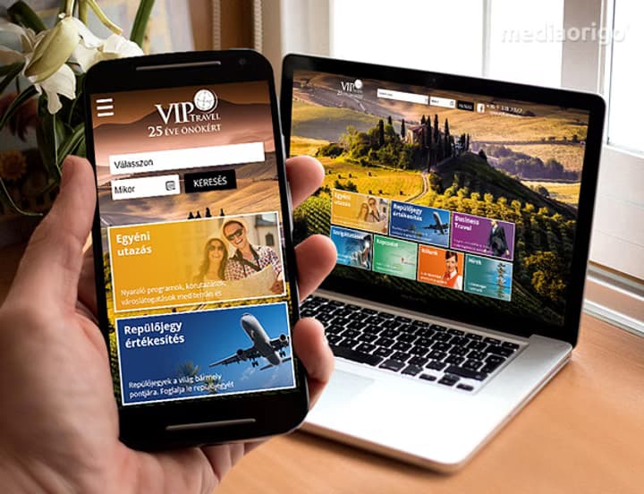 VIP Travel — weboldal és ügyviteli rendszer