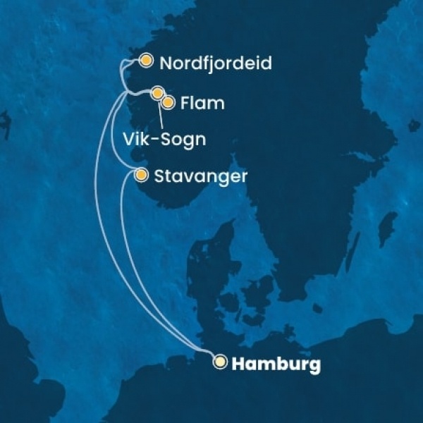 Costa Favolosa - Németország, Norvégia