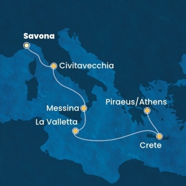 Costa Fortuna - Olaszország, Málta, Görögország