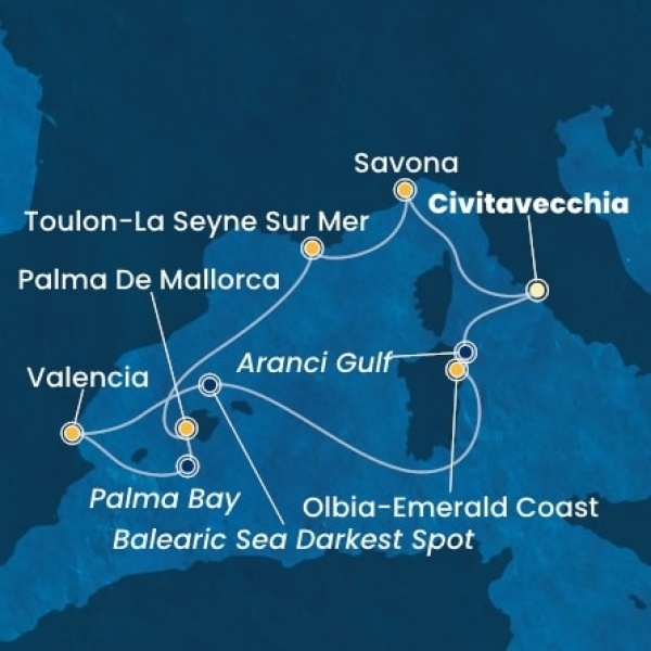 Costa Pacifica - Olaszország, Franciaország, Baleár-szigetek, Spanyolország