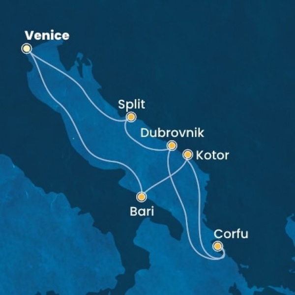 Costa Deliziosa - Olaszország, Montenegro, Görögország, Horvátország