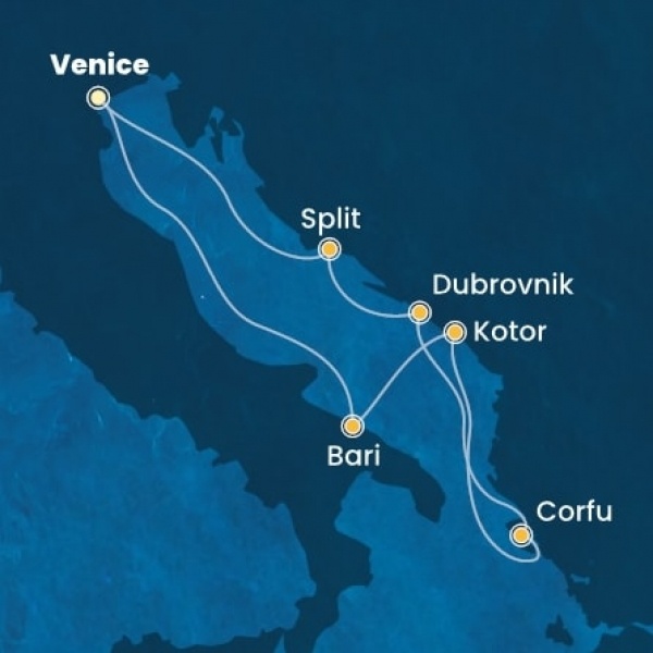 Costa Deliziosa - Olaszország, Montenegro, Görögország, Horvátország