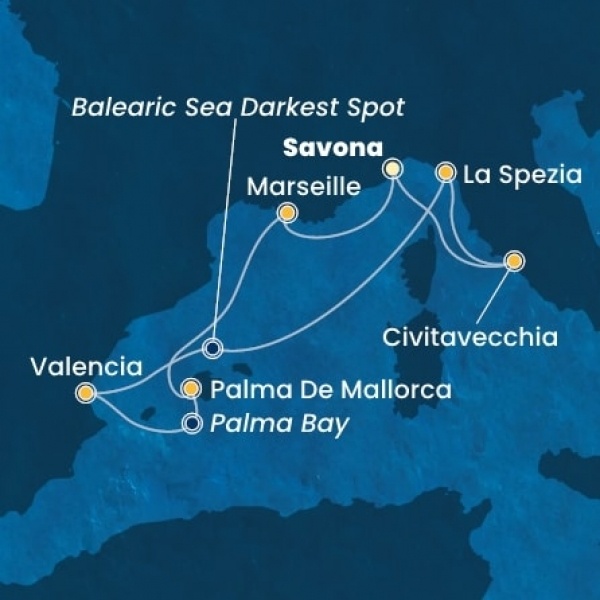 Costa Pacifica - Olaszország, Franciaország, Baleár-szigetek, Spanyolország