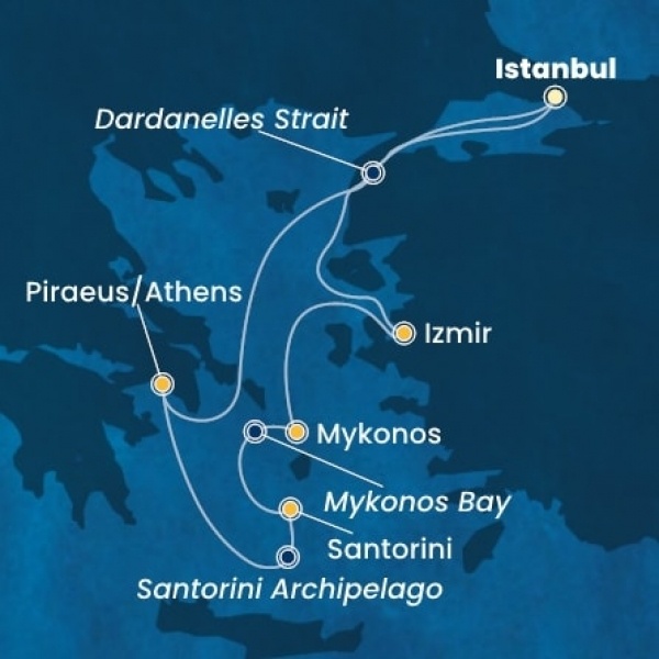 Costa Fortuna - Törökország, Görögország