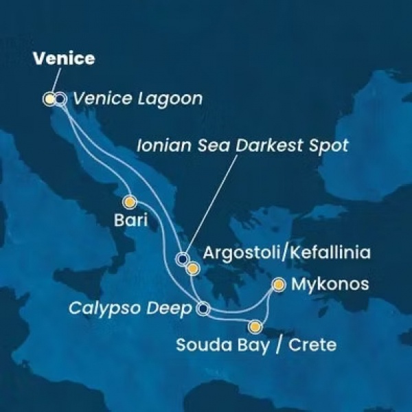 ÉGEI CSODÁK - Costa Deliziosa csoportos hajóút magyar idegenvezetővel