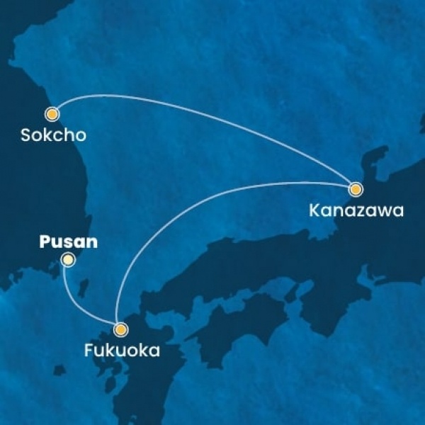 Costa Serena - South Korea, Japán