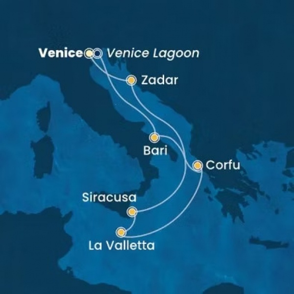 MEDITERRÁN TAVASZ - Costa Deliziosa csoportos hajóút magyar idegenvezetővel