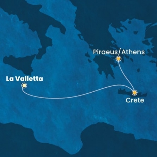 Costa Fortuna - Málta, Görögország