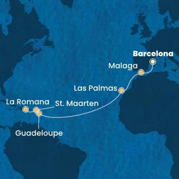 Costa Fascinosa - Spanyolország, Kanári-szigetek, Holland Antillák (ABC-szigetek), Dominikai Köztársaság