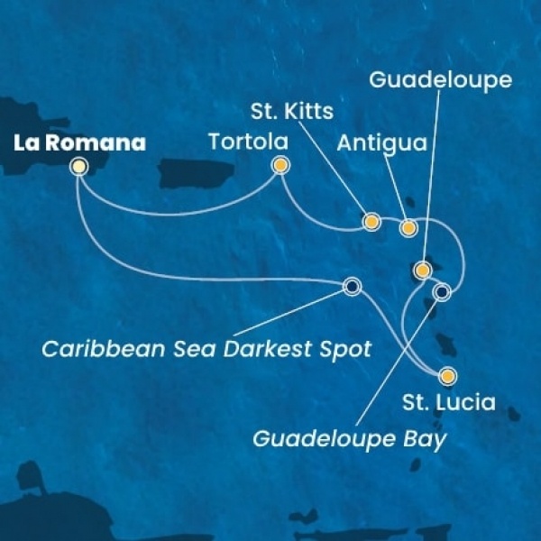 Costa Fascinosa - Dominikai Köztársaság, Holland Antillák (ABC-szigetek), Virgin szigetek