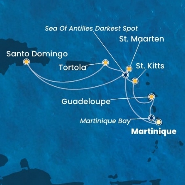 Costa Favolosa - Holland Antillák (ABC-szigetek), Virgin szigetek