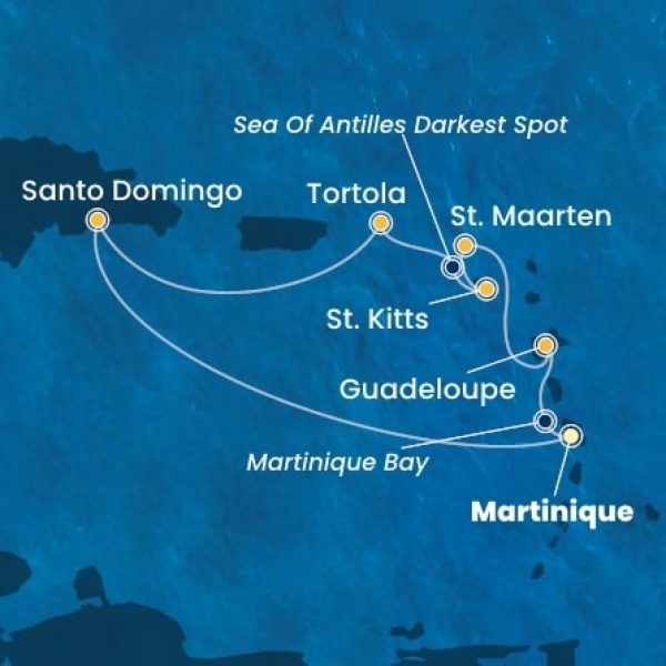 Costa Favolosa - Holland Antillák (ABC-szigetek), Virgin szigetek