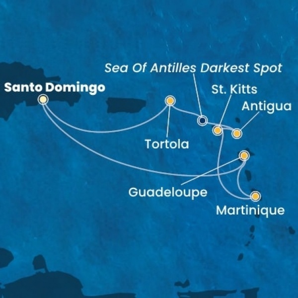 Costa Favolosa - Holland Antillák (ABC-szigetek), Virgin szigetek