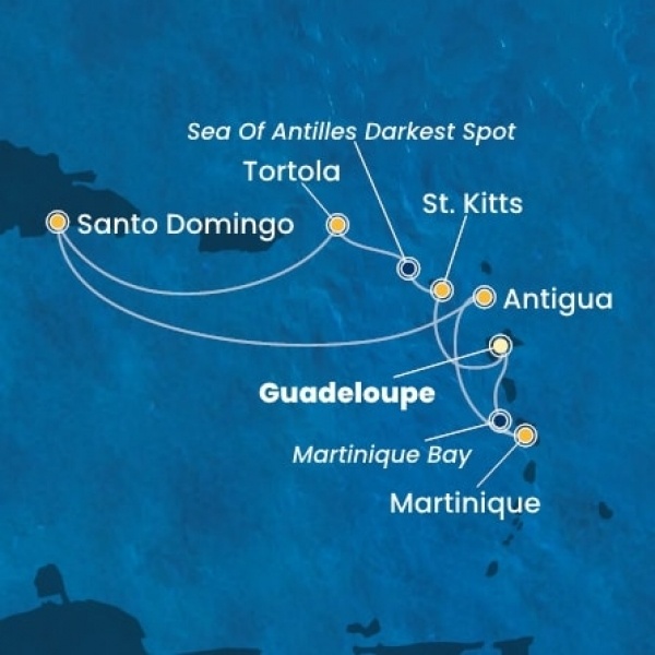 Costa Favolosa - Holland Antillák (ABC-szigetek), Virgin szigetek