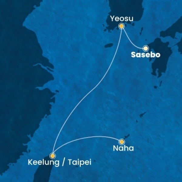 Costa Serena - Taiwan, Japán