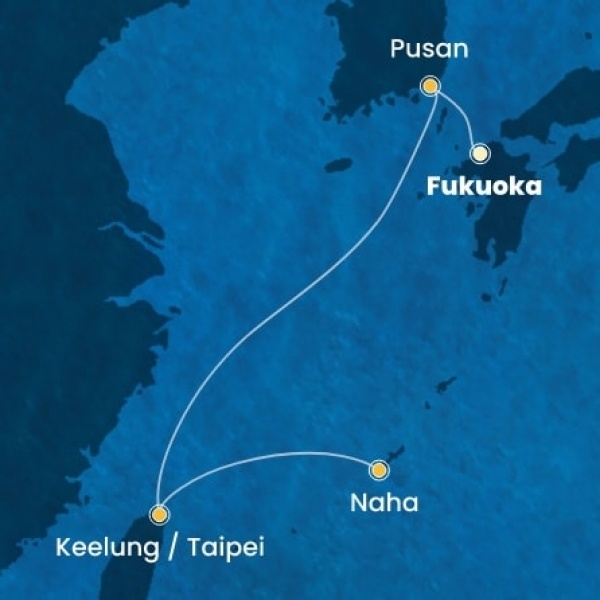 Costa Serena - Japán, South Korea, Taiwan