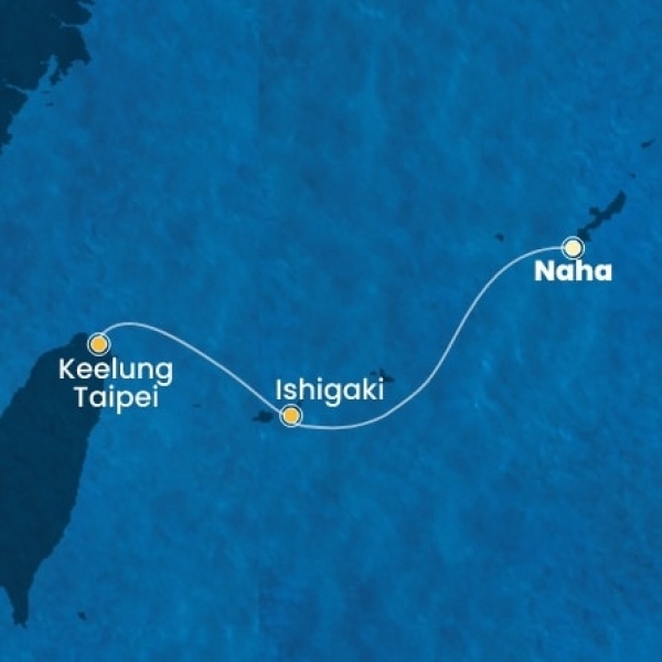 Costa Serena - Japán, Taiwan