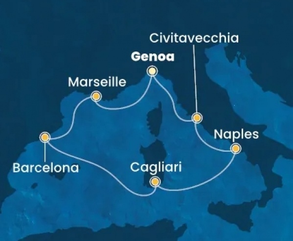 Nyugat-Mediterrán kalandozás csoportos hajóút