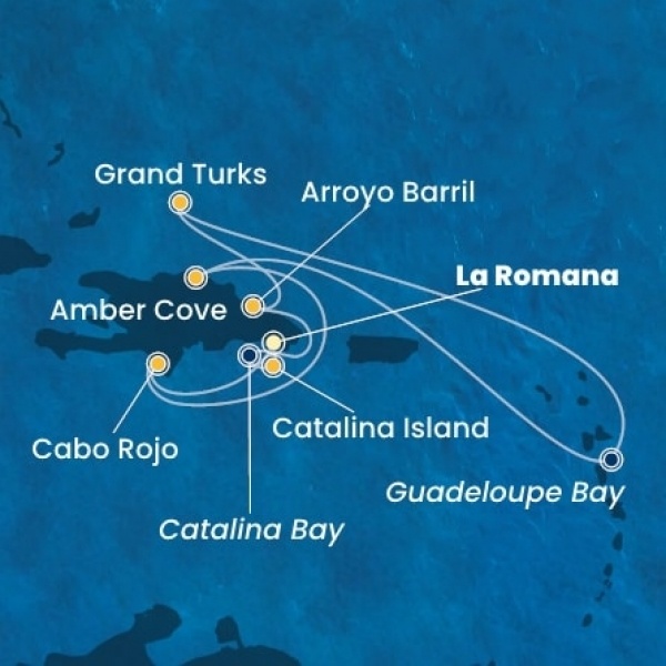 Costa Fascinosa - Dominikai Köztársaság, Turks szigetek