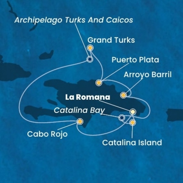 Costa Fascinosa - Dominikai Köztársaság, Turks szigetek