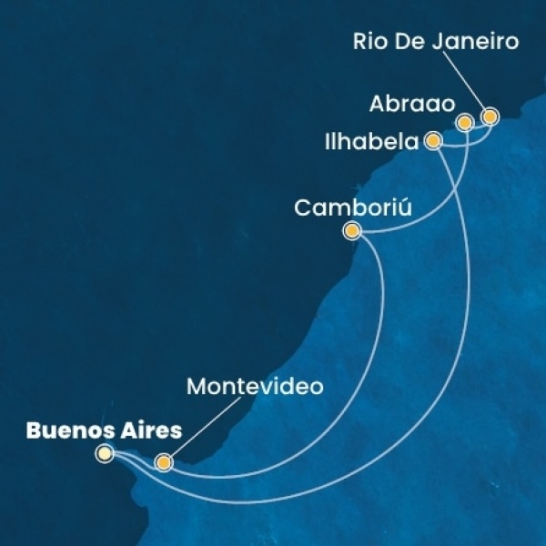 Costa Serena - Argentína, Uruguay, Brazília